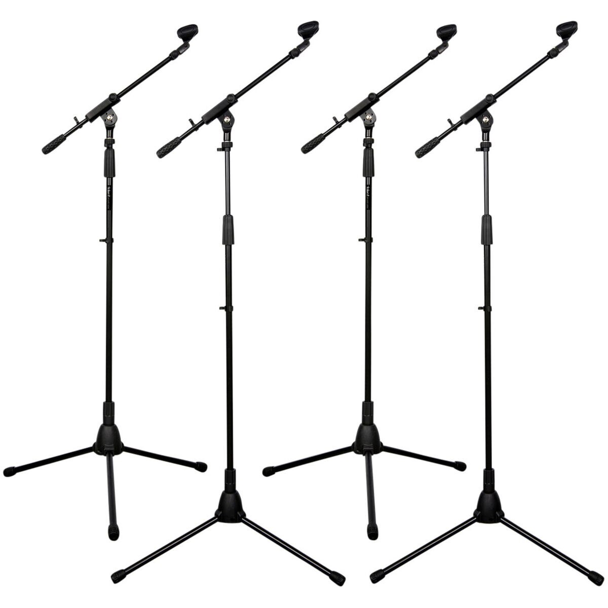 Talent Tripod Mic Stand with Telescopic Boom 4Pack